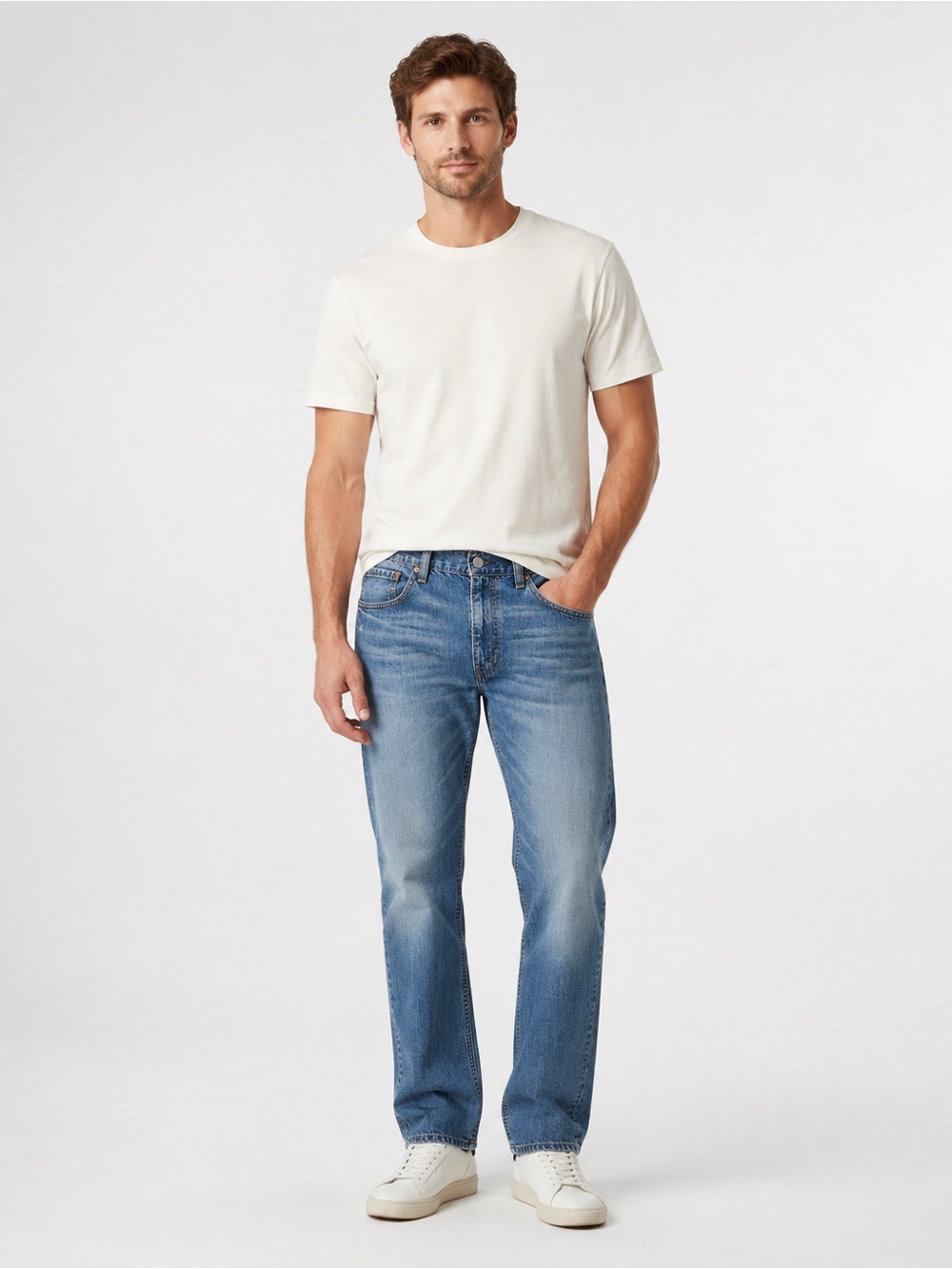 Levi’s 505 Men’s Regular Fit Straight Leg Jeans Blue 32x30 Classic Denim